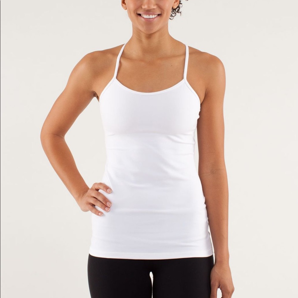 LULULEMON Power Y tank top white